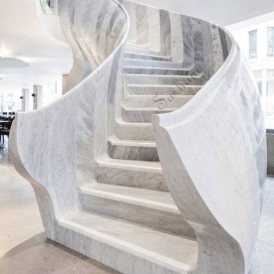 Interior Stone Marble Stair Treads And Risers